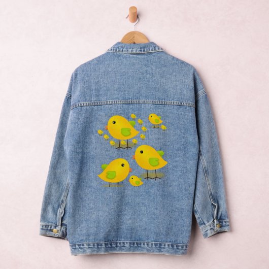 Denim Jacket Yellow Chicks Floral Jeansjacke (Hangar)