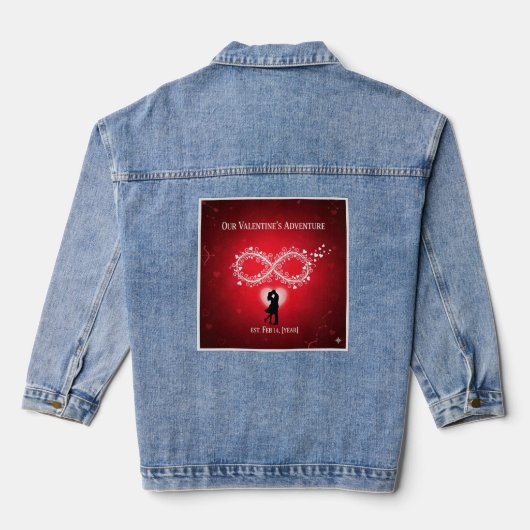 Denim Jacket You Gonna Get Addicted To Me - Funny Jeansjacke (Rückseite)