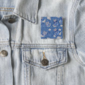 Denim Jean-Taschen, Kätzchen und Spitzen Button (Beispiel)