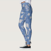 Denim Jean-Taschen, Kätzchen und Spitzen Leggings (Links)