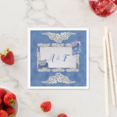 Denim Jean-Taschen, Kätzchen und Spitzen Serviette (Beispiel)