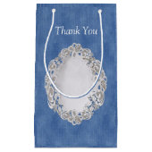 Denim Jean Taschen und Spitzen Kleine Geschenktüte (Vorderseite)