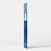 Denim Jeans Hintergrund. Denim-Rippstoff mit b Case-Mate iPhone Hülle (Rückseite / Rechts)