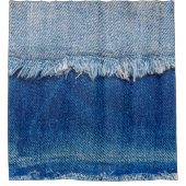 Denim Jeans Hintergrund. Denim-Rippstoff mit b Duschvorhang (Vorderseite)