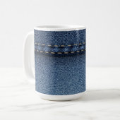 Denim Jeans Kaffeetasse (Vorderseite Links)