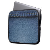 Denim Jeans Laptopschutzhülle (Vorderseite Links)