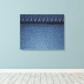 Denim Jeans Leinwanddruck (Insitu (Holzboden))