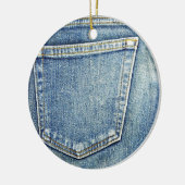 Denim Jeans Pocket Blue Stoff Mode reich Keramikornament (Links)