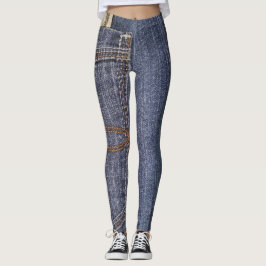 Denim Jeans Pocket & US Money Leggings