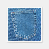 Denim Jeans Pocket Western Country Wedding Party Serviette (Vorderseite)