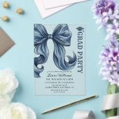 Denim-Jeans-Schleife Abschluss Acryleinladungen (In Situ (Hochzeit))