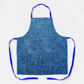 Denim Jeans sehen Taschen Spaß aus Schürze (Vorderseite)