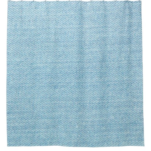 Denim Jeans Stoff Textur Duschvorhang (Vorderseite)