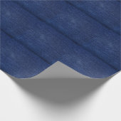 Denim Jeans Stoff: texturierter Hintergrund. Geschenkpapier (Ecke)