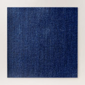 Denim Jeans Stoff: texturierter Hintergrund. Puzzle (Horizontal)