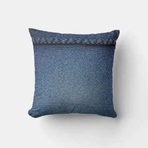 Denim-Jeans-Textur Kissen