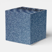 Denim Jeans Texture Geschenkschachtel (Rückseite)