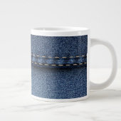 Denim Jeans Texture Jumbo-Tasse (Rechts)