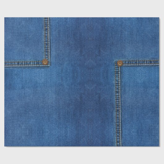 Denim Jeans Wrapping Paper Geschenkpapier (Flach)