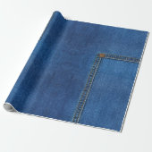 Denim Jeans Wrapping Paper Geschenkpapier (Ungerollt)