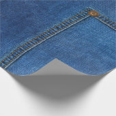 Denim Jeans Wrapping Paper Geschenkpapier (Ecke)
