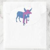 Denim Jenny Ovaler Aufkleber (Tasche)