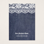 Denim Lace Custom Earring Card (Vorderseite)