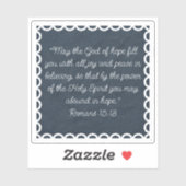 Denim Lace individuell anpassbare Bibe Verse Custo Aufkleber (Blatt)