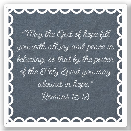 Denim Lace individuell anpassbare Bibe Verse Custo Aufkleber (Vorderseite)