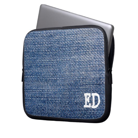 DENIM LAPTOP SLEEVE (Vorderseite Links)