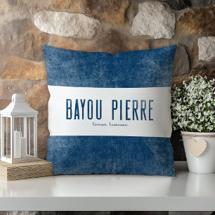 Denim Look Bayou Pierre Louisiana Staat Kissen