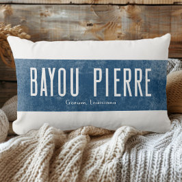 Denim Look Bayou Pierre Louisiana Staat Lendenkissen