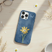 Denim Look Daisy Monogram Case-Mate iPhone Case