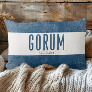 Denim Look Gorum Louisiana Staat Lendenkissen