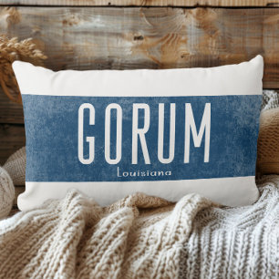 Denim Look Gorum Louisiana Staat Lendenkissen