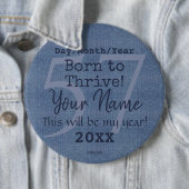 Denim Look Personalizable Button HAMbyWG (Beispiel)
