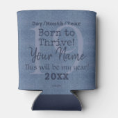 Denim Look Personalizable Can Cooler HAMbyWG Dosenkühler (Rückseite)