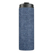 Denim Look Thermosbecher (Vorderseite)