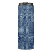 Denim-Material, Thermosbecher (Rückseite)