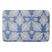 Denim mit spitzen Wiederholmustern Badematte (Vorderseite)