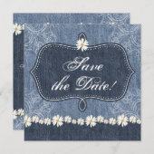 Denim n Daisies Ankündigung Datum freihalten Weste (Vorne/Hinten)