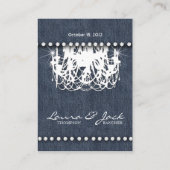 Denim n Diamonds Wedding Response Card Kronier Begleitkarte (Rückseite)
