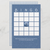 Denim Niedlich als Button Bingo (Vorne/Hinten)