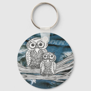 Denim Owls Schlüsselkette Schlüsselanhänger