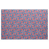 Denim-Paisley-niedliche rote weiße und blaue mit Stoff (Yard (91,4 cm))