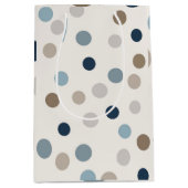 Denim Patchwork Bear Gift Bag Mittlere Geschenktüte (Vorderseite)