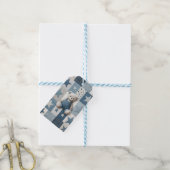 Denim Patchwork Bear Napkins Geschenkanhänger (Mit Garn)