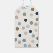 Denim Patchwork Bear Napkins Geschenkanhänger (Rückseite)