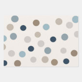 Denim Patchwork Bear Napkins Geschenkpapier Set (Vorderseite 2)