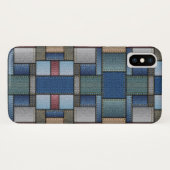 Denim Patchwork Case-Mate iPhone Hülle (Rückseite (Horizontal))